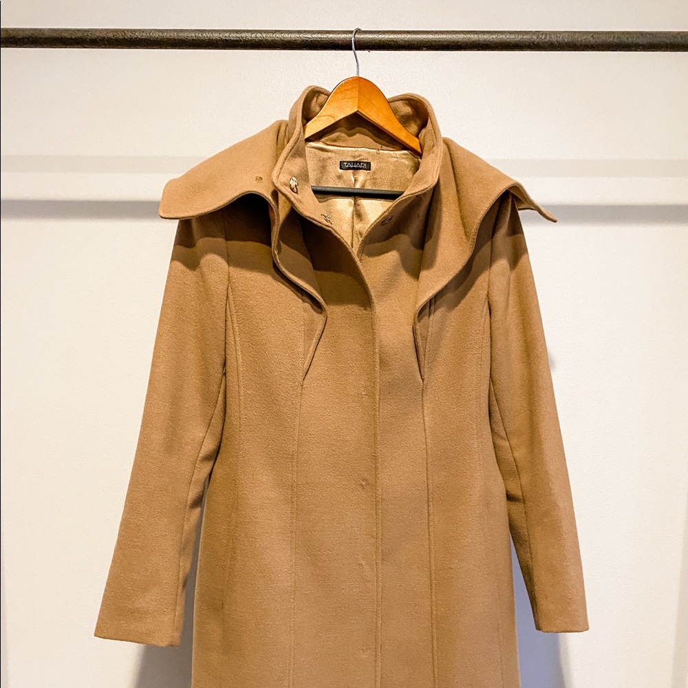 Tahari Women’s Fully Lined Camel Coat